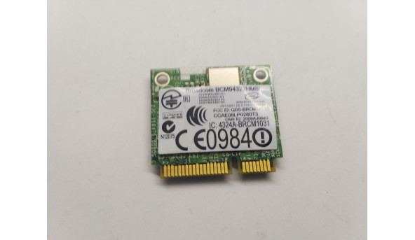 Адаптер WI-FI знятий з ноутбука Dell Latitude E6500, DW1510, CN-0PW934, Б/В - 308607