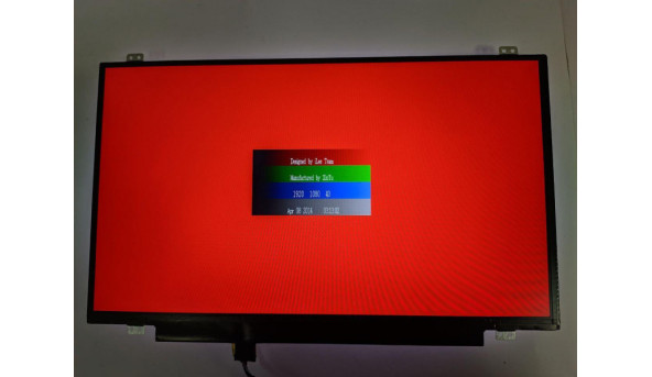 Матриця LG Display, LP140WF6 (SP)(B1), 14.0", 30-pin, LED, FHD 1920x1080,  IPS, б/в. Має зовнішні сліди клавіатури, при роботі непомітні, та є два маленькі засвіти яі на роботу не впливають
