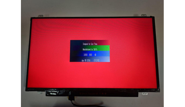 Матриця AU Optronics, B140RTN03.0, 14.0'', LED, HD+ 1600x900, 30-pin, Slim, б/в, Є сліди від клавіатури, помітні при роботі - 308612