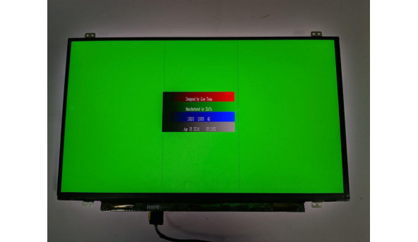 Матриця LG Display, LP140WF3 (SP)(D1), 14.0", 30-pin, FHD 1920x1080, IPS, LCD, Slim, б/в, появляються дві полоси, є засвіти - 308616