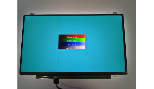 Матриця LG Display, LP140WF3 (SP)(D1), 14.0", 30-pin, FHD 1920x1080, IPS, LCD, Slim, б/в, появляються дві полоси, є засвіти