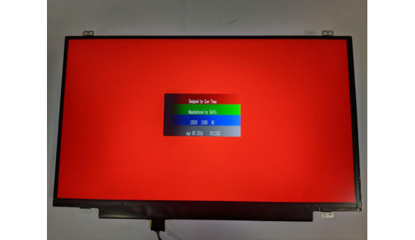 Матриця LG Display,  LP140WF6 (SP)(B3),  14.0'', LED,  FHD 1920x1080, IPS, 30-pin, Slim, б/в, має декілька засвітів які помітно при роботі, та є незначні сліди від клавіатури, та присутні подряпини