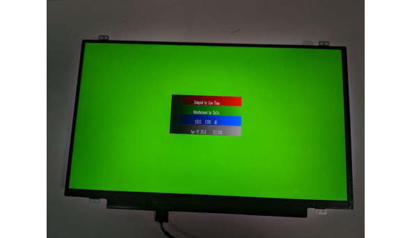Матриця LG Display, LP140WF6 (SP)(B3), 14.0'', LED, FHD 1920x1080, IPS, 30-pin, Slim, б/в, має декілька засвітів які помітно при роботі, та є незначні сліди від клавіатури, та присутні подряпини - 308617