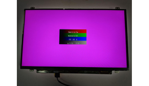 Матриця LG Display,  LP140WF3 (SP)(D1),  14.0'', LCD,  FHD 1920x1080, IPS, 30-pin, Slim, б/в, Присутні незначні подряпинки, на роботу не впливають