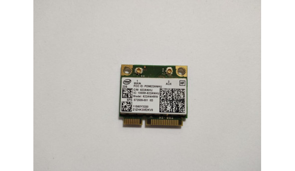 Адаптер wi-fi, знятий з ноутбука Lenovo ThinkPad T410, T410i, T510, T510i, W510, T410s, X201, X201i, X201s, Dell Latitude E5410, E6510, 622ANHMW, Б/В. В хорошому стані, без пошкоджень.