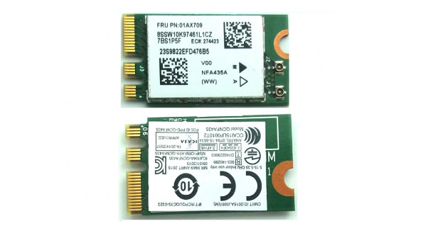 Адаптер WI-FI снят с ноутбука Lenovo V110-15IAP Qualcomm Atheros QCNFA435 01AX709 Б/У