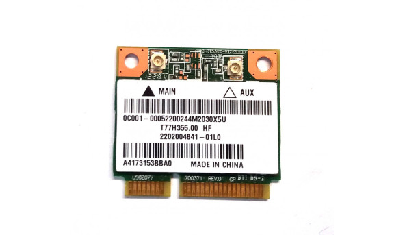 Адаптер WI-FI, модуль знятий з ноутбука Asus x55, RT5390, T77H268.00 HF, Б/В, в хорошому стані, без пошкодження.