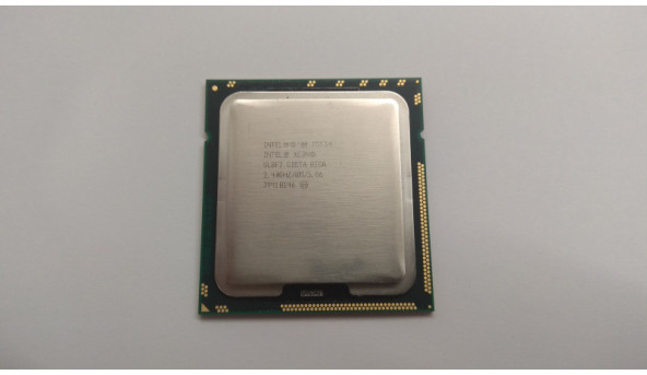 Процесор для ПК, Intel Xeon E5530, SLBF7, 8 МБ кеш-пам'яті, тактова частота 2.40 ГГц, частота системної шини 5.86 GT/s QPI, Socket FCLGA1366, б/в, протестований, робочий.