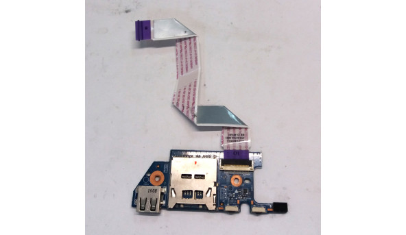 Плата USB, Card Reader для ноутбука, HP Pavilion x360 13-S, 448.04503.0011, 14916-1, Б/В. Всі кріплення цілі. Без пошкоджень.