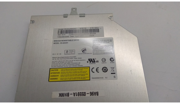 CD/DVD привід для ноутбука Samsung RV711, NP-RV711, DS-8A5SH, SATA, Б/В. В хорошому стані, без пошкоджень.