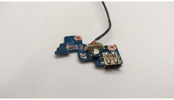 Плата з роз'ємом, USB роз'єм + Кнопка включення, Samsung RV711, NP-RV711, BA92-07502A, Б/В. В хорошому стані. без пошкоджень.