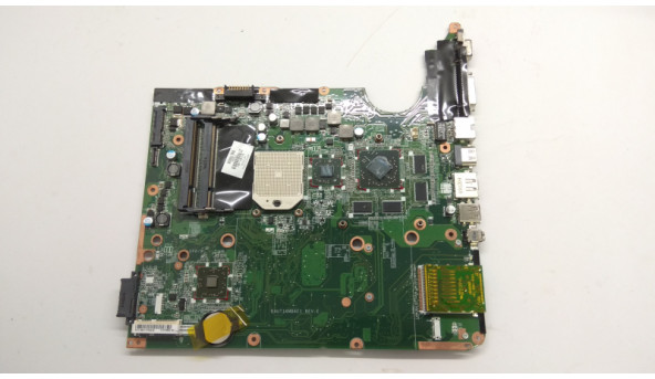 Материнська плата для ноутбука HP Pavilion dv6, dv6-2120ed, Daut1amb6e1, Rev:E, Б/В. Має впаяне відео ATI Mobility Radeon HD4650, 216-0729042.  Стартує, не виводить зображення.
