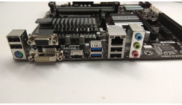 Материнська плата для ПК GIGABYTE GA-78LMT-USB3, Rev:6.0, Socket AM3b. Нова, стартує, не виводить зображення. - 308769