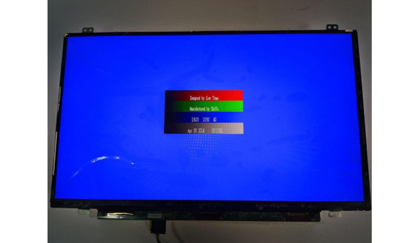  Матриця LG Display, LP140WF3 (SP)(D1), LCD, 14.0", FHD 1920x1080, IPS, стан нової, є незначні два засвіти, помітні на деяких кольорах (фото)