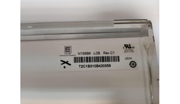 Матриця Chi Mei Optoelectronics, NB156B6-L0B Rev:C1, 15.6", 40-Pin, LED, WXGA 1366x768 HD, б/в, Всі дефекти на фото - 308860