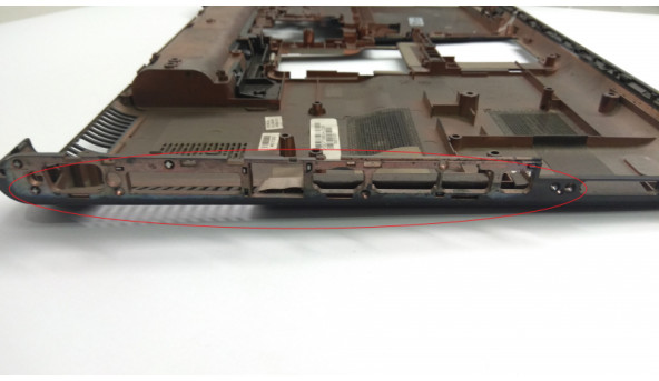 Нижня частина корпуса для ноутбука HP Pavilion dv6, dv6-1215ew, 15.6", 532737-001 Б/В. Всі кріплення цілі. Відсутня накладка фото. Та пошкоджена решітка. - 308988