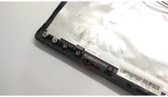 Кришка матриці корпуса для ноутбука Toshiba Satellite Pro A200, 15.4", AP019000220, Б/В. Є два зламані кріплення (фото). - 308992