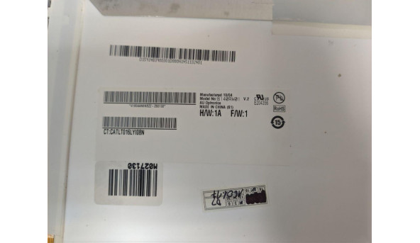Матриця AU Optronics, B140RW01.V2, 14.0", 30-pin, LED, HD+ 1600x900, Б/В. Всі дефекти на фото, була залита - 308997