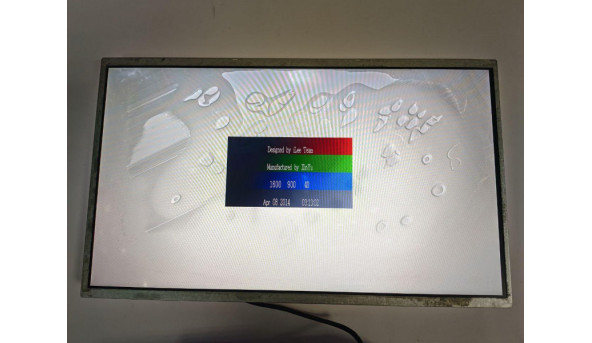 Матриця AU Optronics, B140RW01.V2, 14.0", 30-pin, LED, HD+ 1600x900, Б/В. Всі дефекти на фото, була залита - 308997