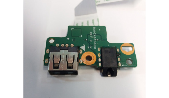 Плата USB + Audio для ноутбуків Acer Aspire E5-523, E5-575, E5-532, DA0ZABTB6D0, Б/В, Без пошкоджень. - 309170