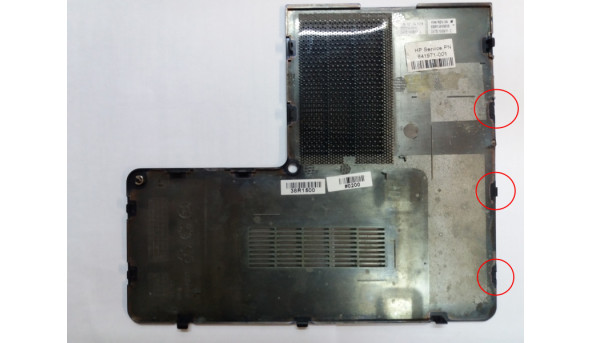 Сервісна кришка, для ноутбука HP Pavilion g6, g6-1125sw, g6-1000 series, EBR15016010, 641971-001, 38R15HDTP00, б/в. Є зламані замочки, мятина. - 309187