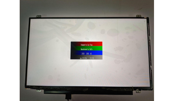  Матриця LG Display, LP140WF3 (SP)(D1), LCD, 14.0", FHD 1920x1080, IPS, стан нової, є полоска до половини зображення потім пропадає - 309233