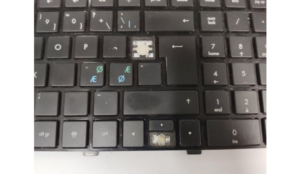 Клавіатура для ноутбука HP Pavilion dv7-6000, б/в. Відсутні дві клавіші. Клавіатура тестована, робоча. - 309276