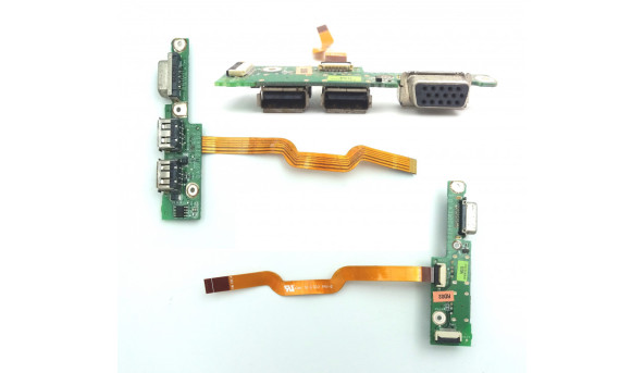 Плата с разъемами USB и VGA для ноутбука Lenovo IdeaPad S10-3t DA0FL2IB6D0 REV:D Б/У