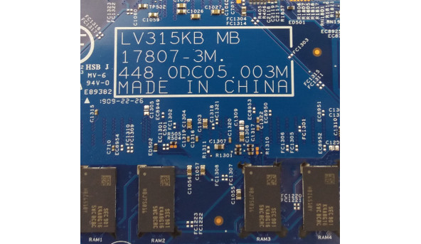 Материнская плата для ноутбука Lenovo V130-15IKB i3-7020U 4GB RAM 5B20R33556 LV315KB 448.0DC05.003M DDR4 Б/У - 309289