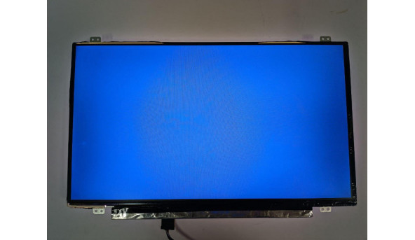 Матриця Chi Mei InnoLux, N140BGE-E33 Rev:C1, 14.0'', LED, HD 1366x768, 30-pin, Slim, б/в, Є два засвіти, помітний на всіх кольорах, присутні подряпини, впливають на зображення, з лівого боку відсутня плівка - 309353