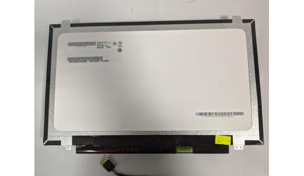Матриця AU Optronics, B140RTN03.0, 14.0'', LED, HD+ 1600x900, 30-pin, Slim, б/в, Є сліди від клавіатури, якщо сильно придивлятись то помітні при роботі, є незначні декілька засвітів - 309386