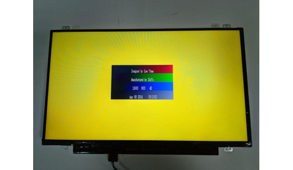 Матриця AU Optronics, B140RTN03.0, 14.0'', LED, HD+ 1600x900, 30-pin, Slim, б/в, Є сліди від клавіатури, якщо сильно придивлятись то помітні при роботі, є незначні декілька засвітів - 309386