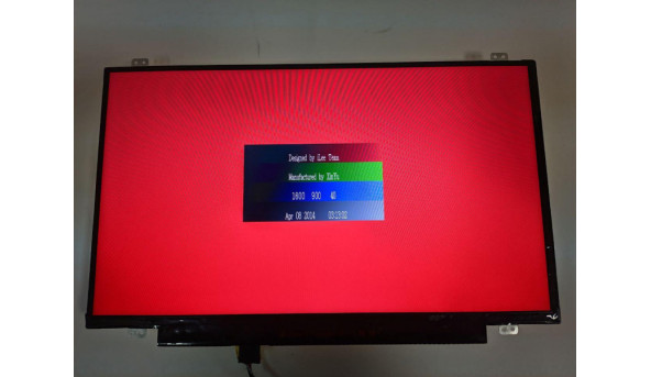 Матриця AU Optronics, B140RTN03.0, 14.0'', LED, HD+ 1600x900, 30-pin, Slim, б/в, Є сліди від клавіатури, якщо сильно придивлятись то помітні при роботі, є незначні декілька засвітів - 309386