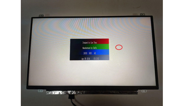 Матриця INNOLUX, N140FGE-E32 Rev:C2, 14.0'', LED, HD+ 1600x900, 30-pin, Slim, б/в, Має ледь помітний засвіт, на роботу не впливає - 309477