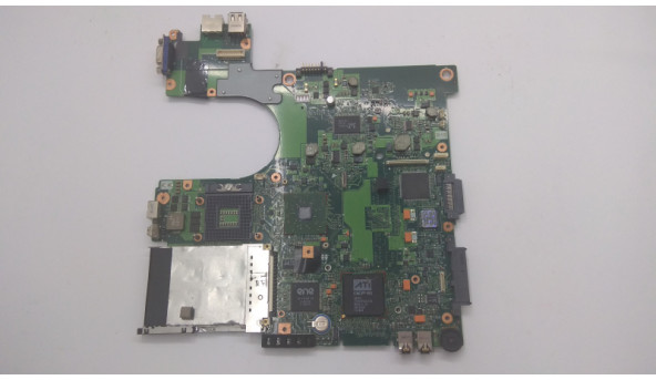 Материнська плата для ноутбука Toshiba Satellite A105, 6050A2052401, Б/В.  Не стартує, плата була залитою, присутнє окислення елементів, пошкоджене кріплення ОЗП.