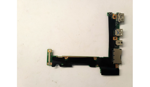 Плата з роз'ємами USB, Audio, VGA Board , для ноутбука Asus X201E, 60NB00l0-IO1010, б/в - 309545