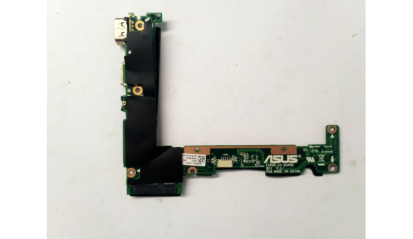 Плата з роз'ємами  USB, Audio, VGA Board , для ноутбука Asus X201E, 60NB00l0-IO1010, б/в
