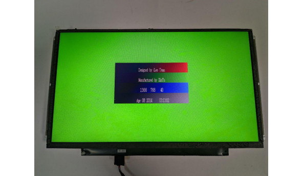 Матриця Samsung, LTN133AT31-201, 13.3", 30-pin, LCD, LED, HD 1366x768, Slim, Б/В. По матриці скачуть полоси, (вловити її не вдалось, бо вона появляється і зникає) - 309557