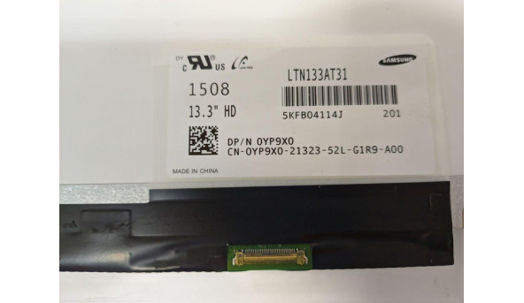 Матриця Samsung, LTN133AT31-201, 13.3", 30-pin, LCD, LED, HD 1366x768, Slim, Б/В. По матриці скачуть полоси, (вловити її не вдалось, бо вона появляється і зникає) - 309557