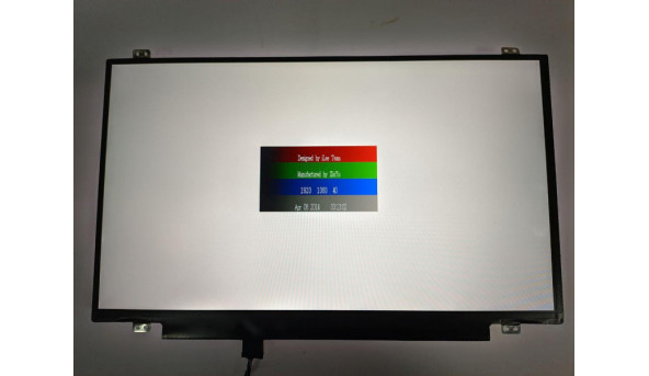 Матриця LG Display, LP140WF3 (SP)(L1), 14.0", 30-pin, LED, FHD 1920x1080, IPS, Slim, Б/В. Має незначні засвіти, на роботу не впливають - 309558