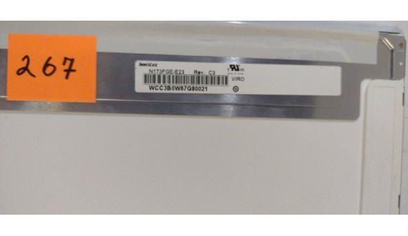 Матриця ChiMei InnoLux, N173FGE-E23, 17.3", 30-pin, LED , WXGA++, 1600x900, Б/В. Має подряпину та ще є маленькі подряпинки (які на роботу не впливають) - 309575
