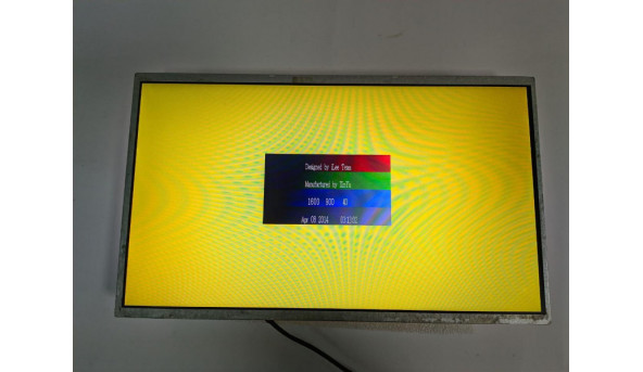 Матриця AU Optronics, B140RW01 V.2, 14.0", LCD, HD+ 1600x900, 30-pin, Б/В. Є ледь помітний засвіт(фото) та дві маленькі чорні плямки