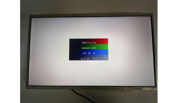 Матриця AU Optronics, B140RW01 V.2, 14.0", LCD, HD+ 1600x900, 30-pin, Б/В. Є ледь помітний засвіт(фото) та дві маленькі чорні плямки - 309586