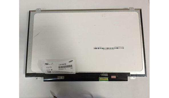 Матриця SAMSUNG, LTN140AT29, 14.0", LED, HD 1366x768, 30-pin, Slim, б/в, Є засвіти, помітні на всіх кольорах, присутні незначні подряпини при роботі їх не видно - 309592
