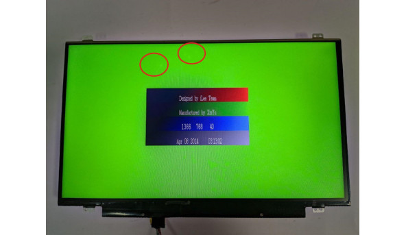 Матриця SAMSUNG, LTN140AT29, 14.0", LED, HD 1366x768, 30-pin, Slim, б/в, Є засвіти, помітні на всіх кольорах, присутні незначні подряпини при роботі їх не видно - 309592