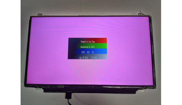 Матриця LG Display, LP140WD2 (TP)(B1), 14.0'', LED, HD+ 1600x900, 30-pin, Slim, б/в, Має мінімальні подряпини, які на роботу не впливають - 309596