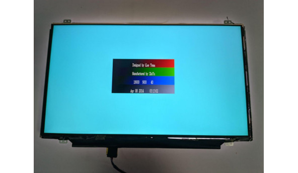 Матриця LG Display,  LP140WD2 (TP)(B1),  14.0'', LED,  HD+ 1600x900, 30-pin, Slim, б/в, Має мінімальні подряпини, які на роботу не впливають