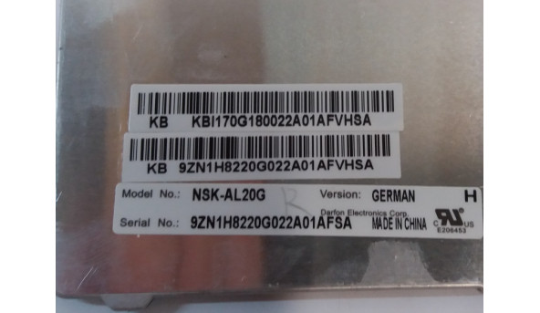 Клавіатура для ноутбука Gateway, Packard Bell, NSK-AL20G, 9Z.N1H82.40R, б/в. В хорошому стані, без пошкоджень. Клавіатура тестована, робоча. - 309625