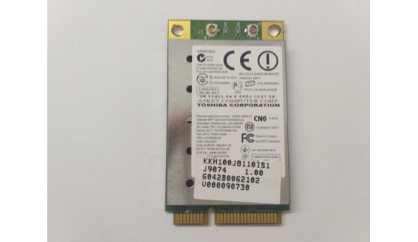 Адаптер WI-FI, знятий з ноутбука Toshiba Satellite L300, L305, L350, L355, 6042B0062102, V000090730, Б/В