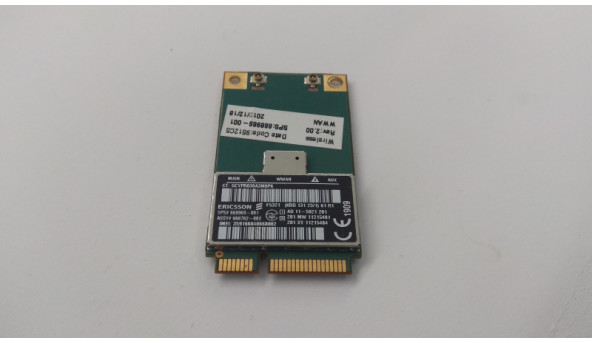 3G Modem, знятий з ноутбука HP EliteBook 2170p, 668969-001, Б/В. В хорошому стані, без пошкодження.